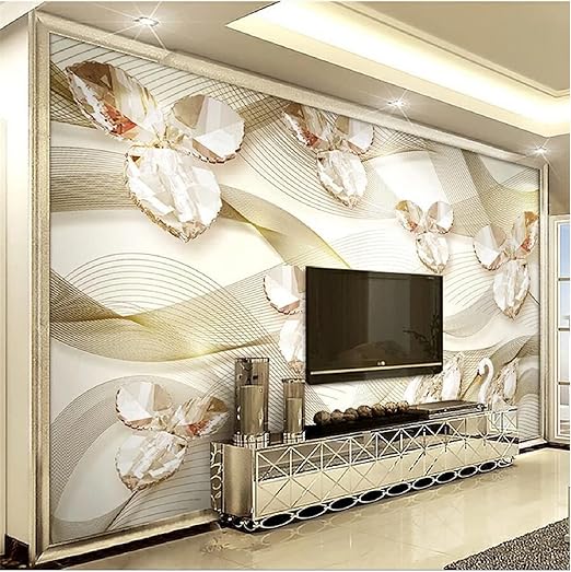 Amazon Co Jp ームデコレーション カスタム壁紙ゴールド3dクリスタルの葉白鳥ラインテレビ背景壁紙リビングルーム寝室壁画 0x140cm Diy 工具 ガーデン Amazon Co Jp ームデコレーション カスタム壁紙ゴールド3dクリスタルの葉白鳥ラインテレビ背景壁紙リビングルーム寝室壁画 0x140cm Diy 工具 ガーデン