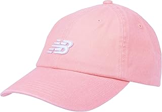 Men's and Women's 6-Panel Curved Brim Hat, Paradise Pink