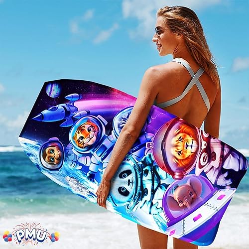 Miniatura 6 de PMU Bodyboard estampado de tiburones y peces de 33 pulgadas, correa de muñeca ligera para playa, mar y piscina, tabla de surf para adolescentes y