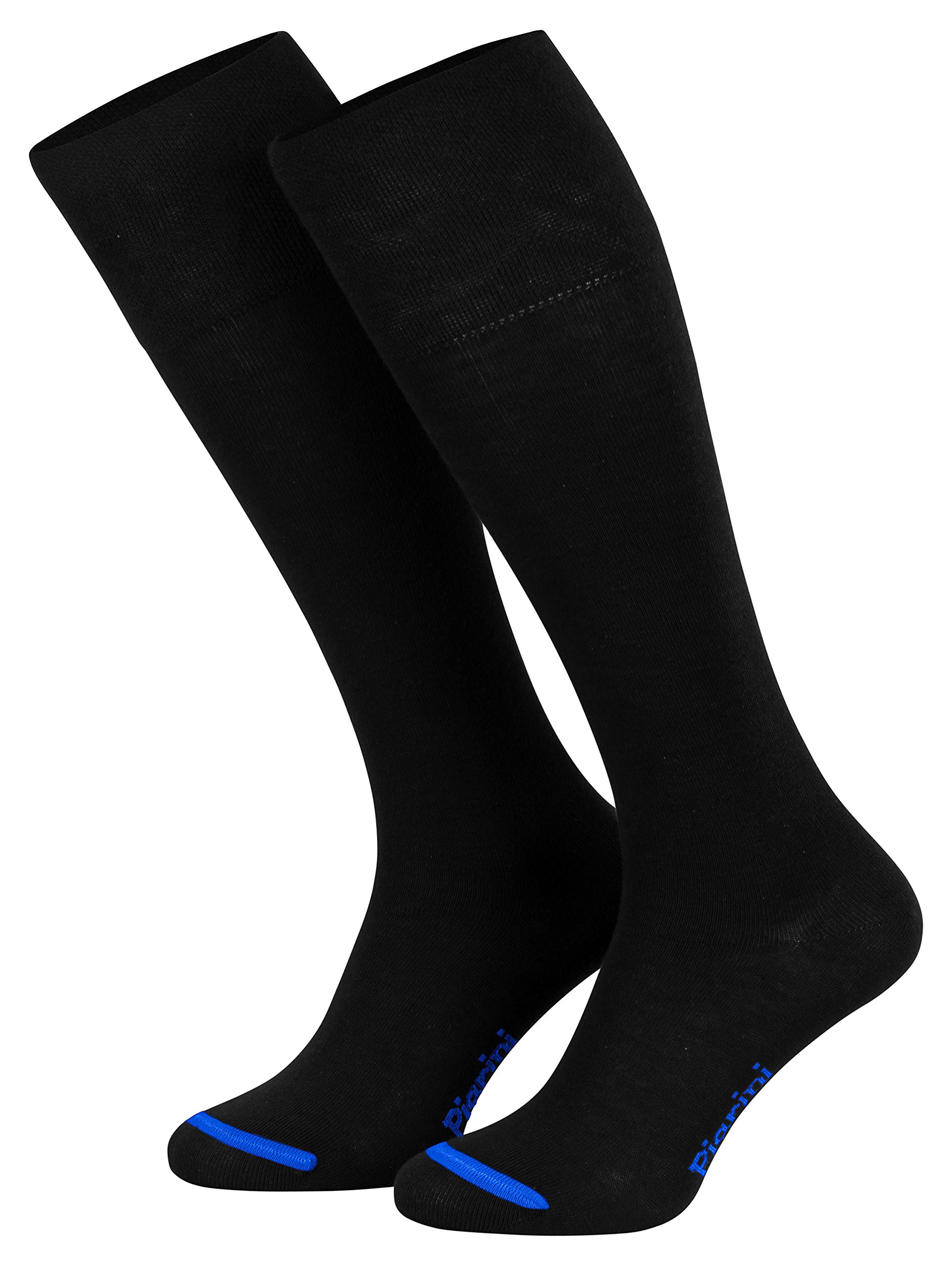 Piarini® - 4 Pares de calcetines largos de ejecutivo - Alto contenido en algodón - Con elastano - Sin elástico