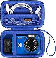 Vista 15 de Canboc Funda de transporte para cámara digital Kodak PIXPRO WPZ2, resistente e impermeable, bolsa de fotografía subacuática, bolsillo de malla