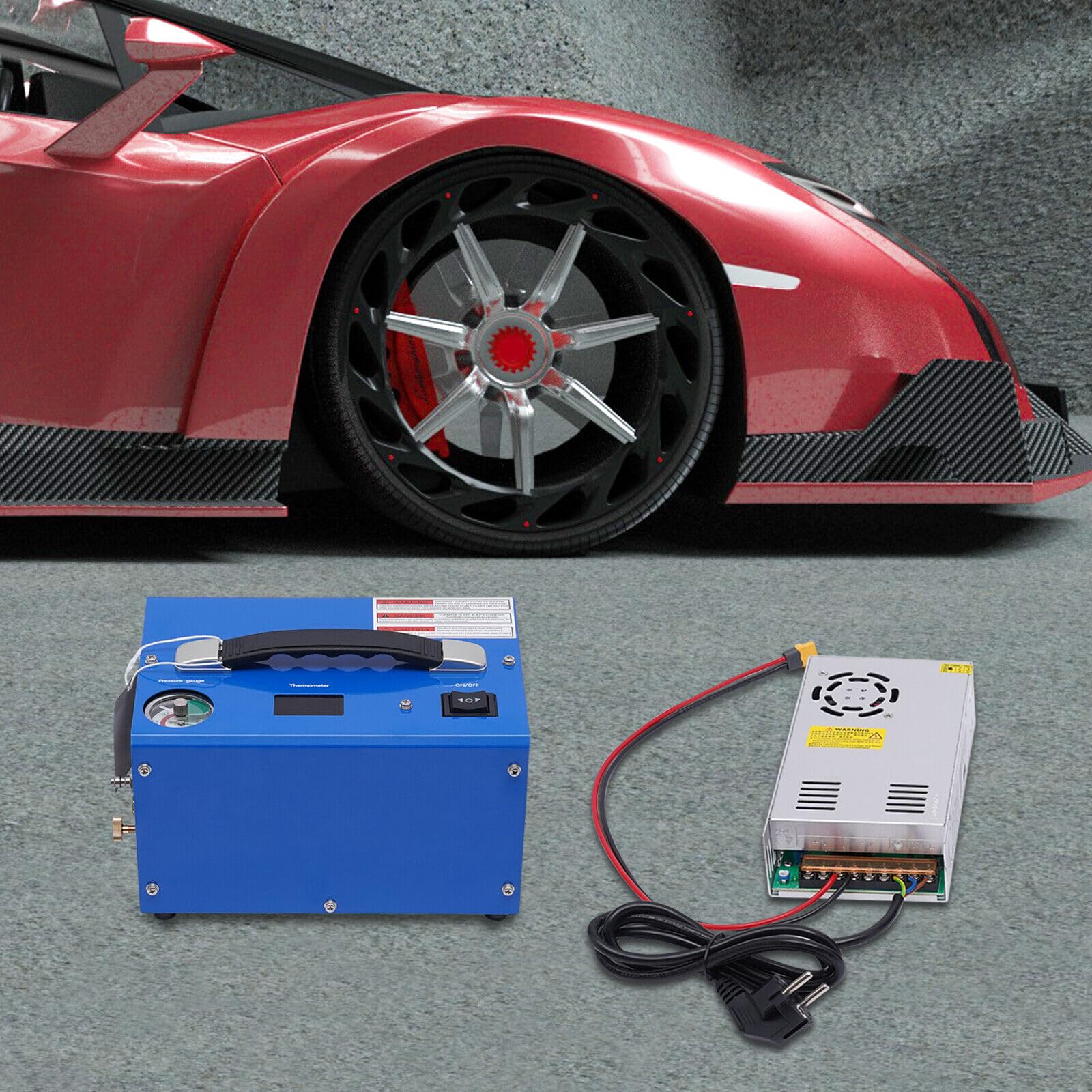 250 W, 4500 psi, compressore d'aria PCP, 300 bar, 12 V, pompa ad alta pressione con trasformatore