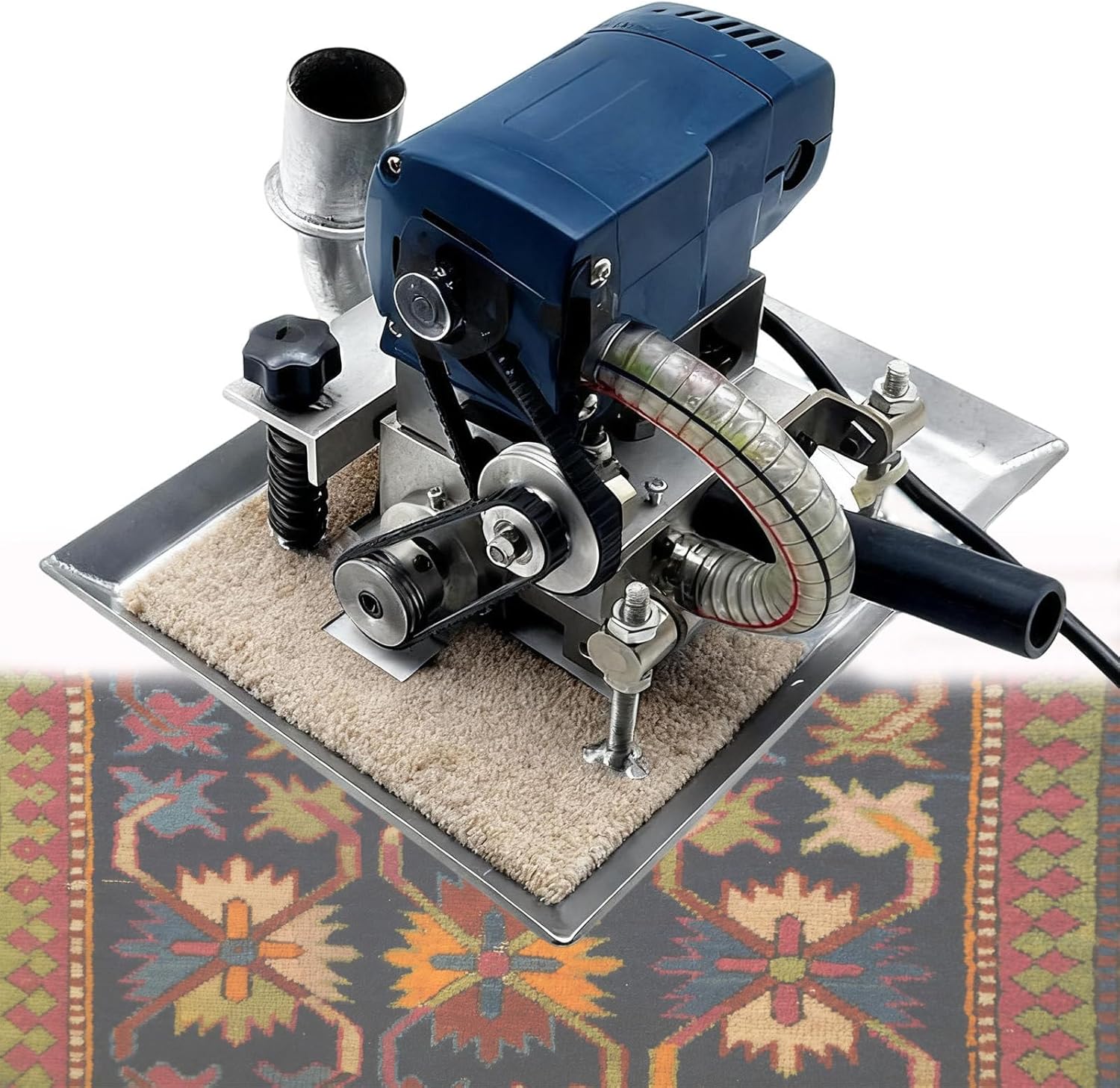 Electric Carpet Trimmer 500w,Portable Flat Shearing Machine for Handmade Rugs,Flexible Movement,3in Rotating Blade,Professional for Carpet and Rug Crafting