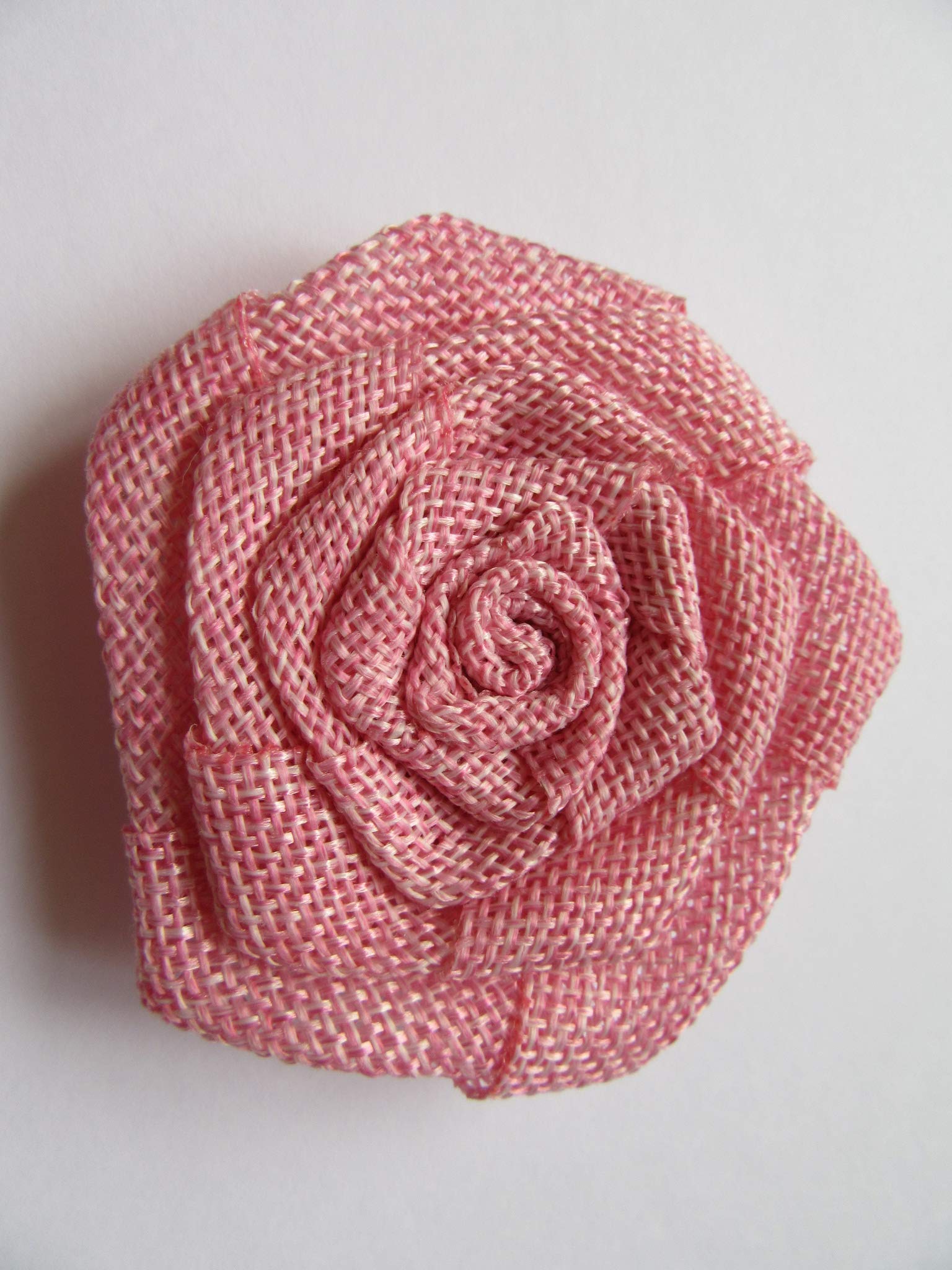YYCRAFT Jute-Rosen Stoffblumen – 12 Stück, Senfgelb, Ca. 7,6 Cm, Für Haarbänder, Basteln, Hochzeitsdeko & Mehr