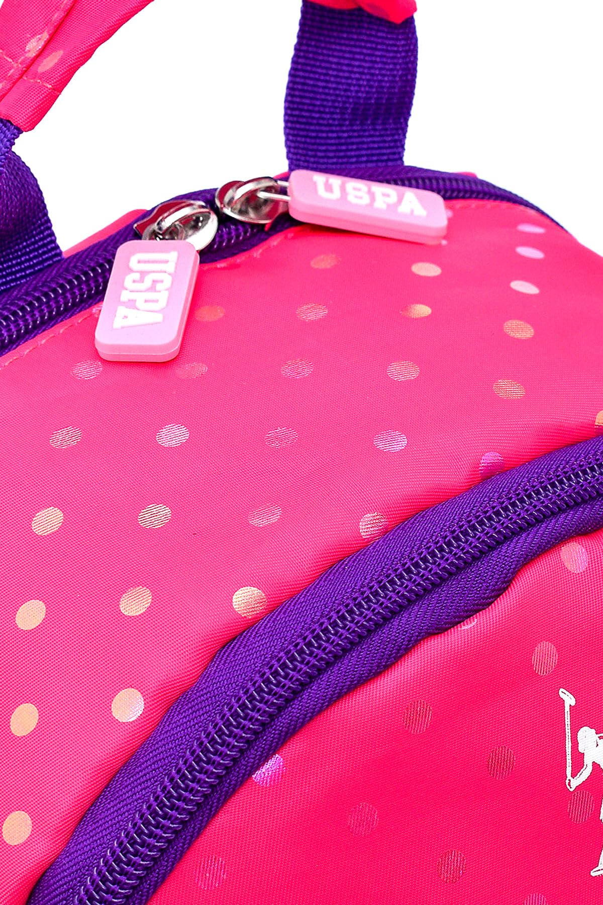 U.S. POLO ASSN. U.S. Polo. Assn. Kız Çocuk Okul Çanta Seti Plset242939495,Pembe Tek Ebat