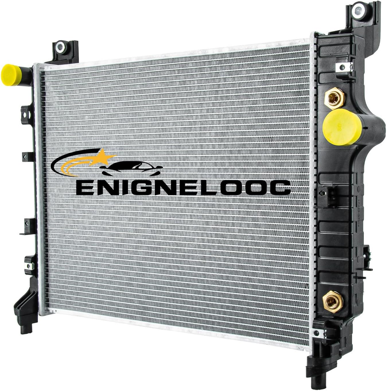 Aluminum Core Radiator for 2000-2004 Dodge Dakota Durango 2.5L, 3.7L, 3.9L, 4.7L 5.2L 5.9L 2001 2002 2003 00 01 02 03 04
