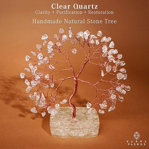 Miniatura 2 de Árbol de la vida de cristal de cuarzo transparente, regalos espirituales para mujeres, 7 cristales curativos de reiki de chakras para energía