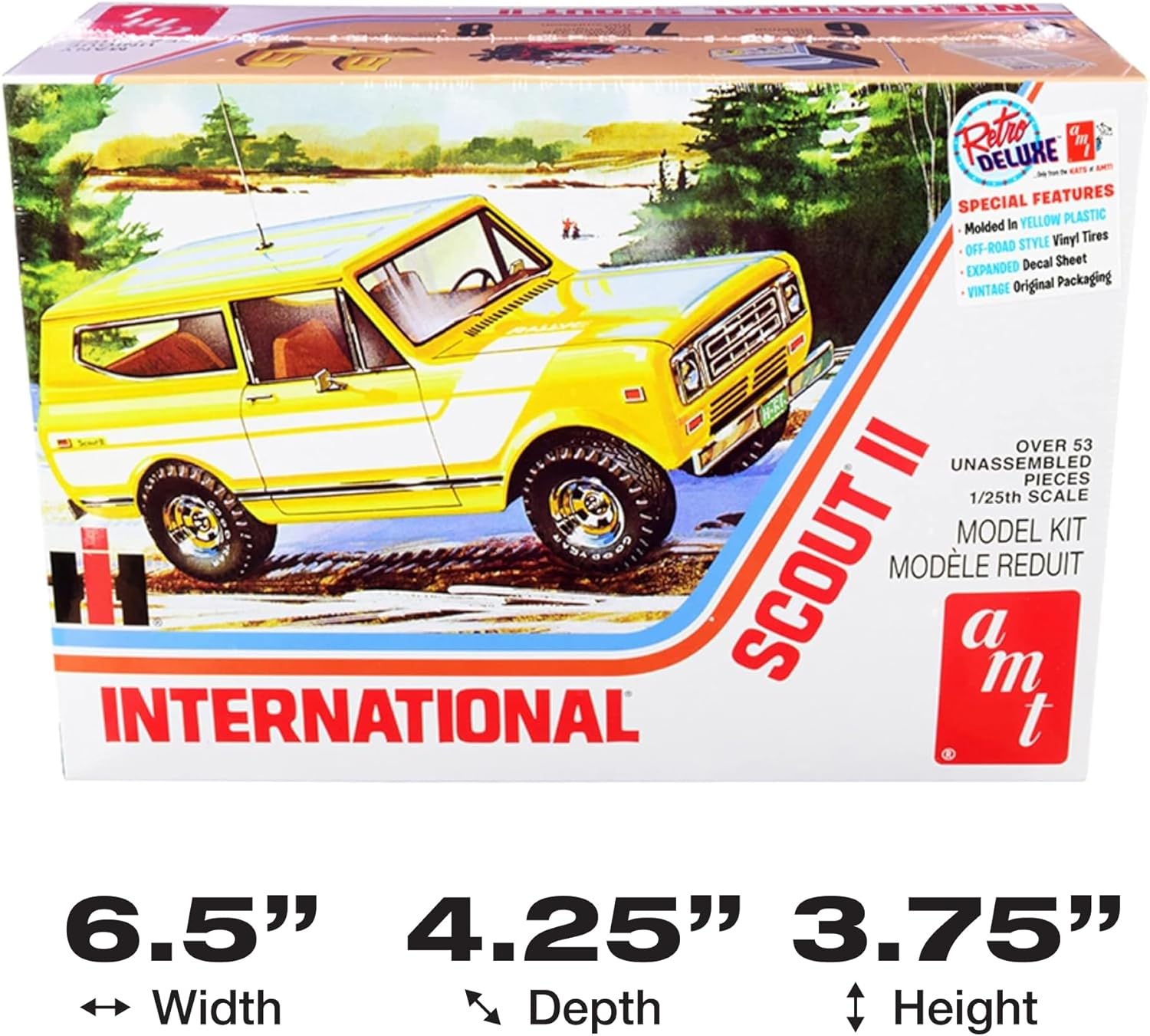 Product box for AMT 1977 International Harvester Scout II model kit
