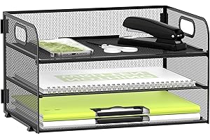 Daltack Mesh Pu Desk Organizer for A4 Letter Tray