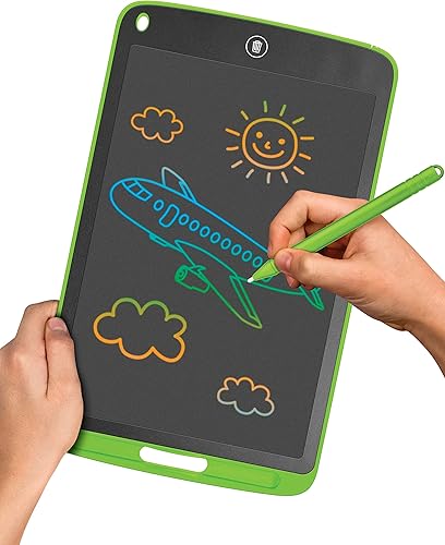 GabbaGoods - Tableta de escritura LCD de 10.5 pulgadas, tablero de dibujo electrónico colorido para niños de 3 a 8 años, regalo de viaje perfecto