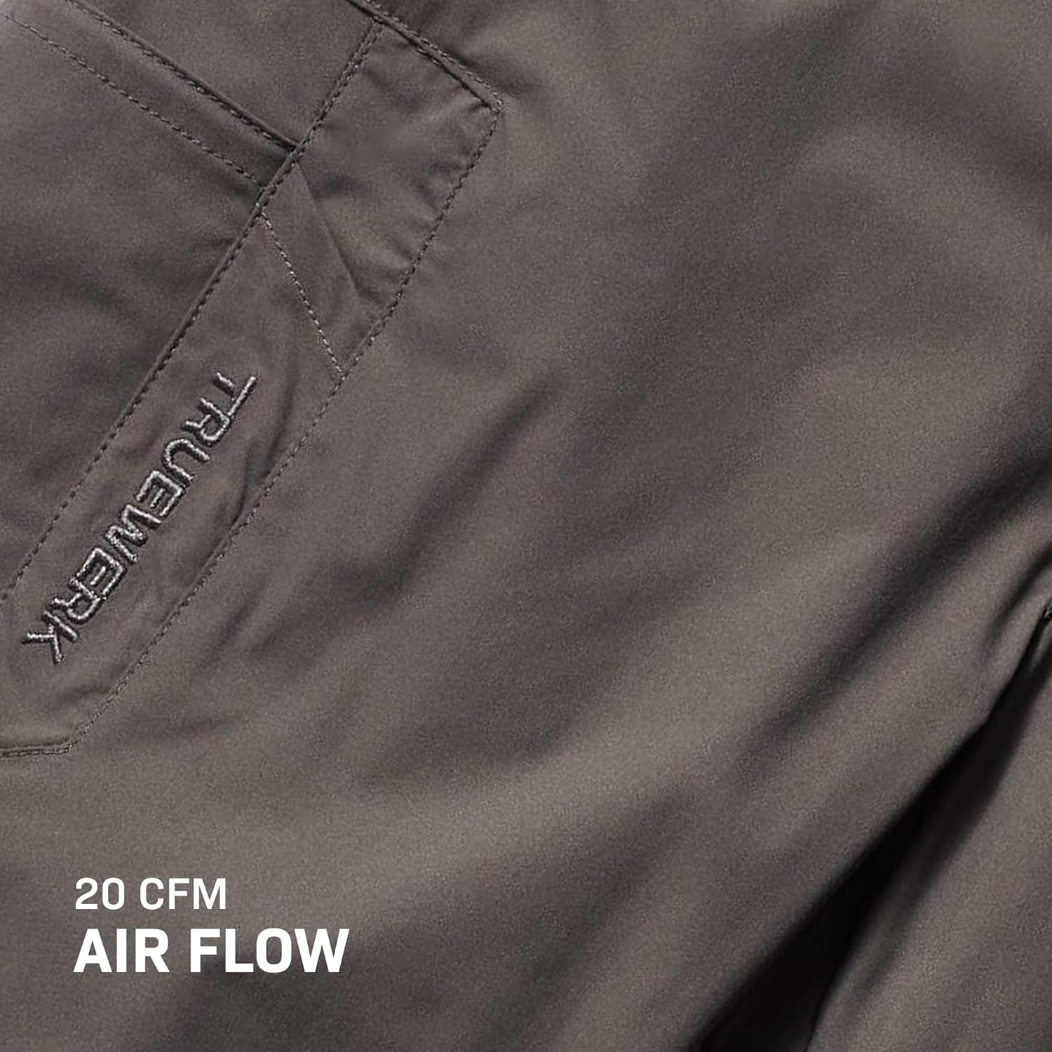 TRUEWERK Men's Workwear Cloud Shorts - Men's Workwear Shorts, Breathable, Moisture Wicking, Technical Work Utility Shorts - Image 8