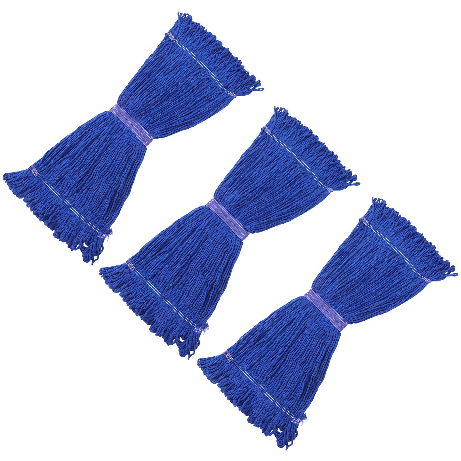Cabezal de Trapeador de Algodón Reutilizable 3 Piezas Recambio Trapeador Duradero para Limpieza Húmeda en Entornos Comerciales y Domésticos Mopas Secas Reemplazo Eficaz