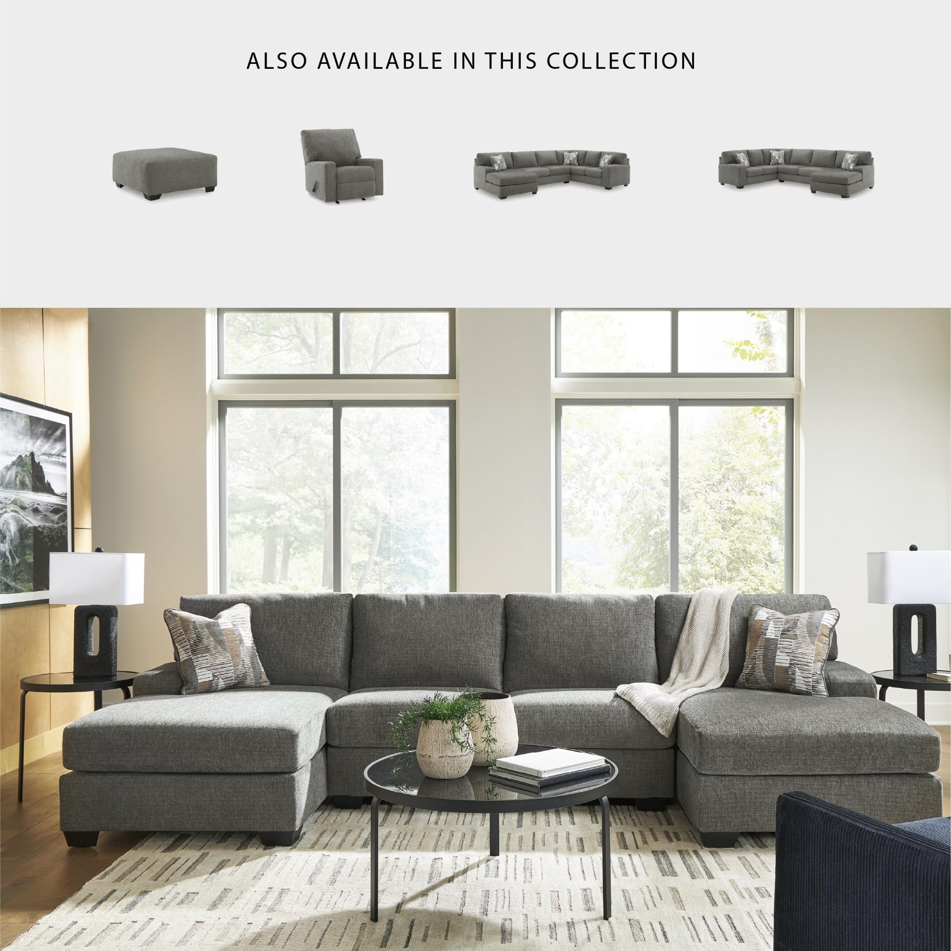 Amazon.com: Signature Design by Ashley Revenna Casual Square