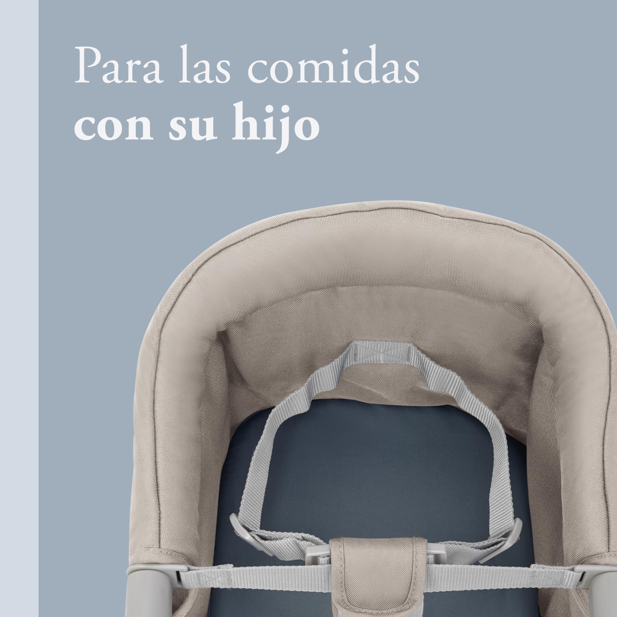 Inglesina Fast, Seggiolino da Tavolo Pieghevole, Beige (Cream), Facile Trasportare, Lavabile, Installazione Sicura, Fino a 15 kg, 35 x 27 42 cm