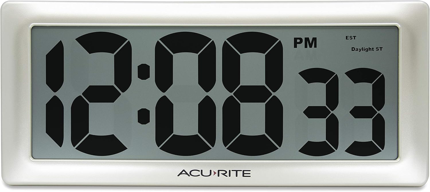 AcuRite 13.5” Large Digital Indoor Wall Clock with Intelli-Time Technology (75173M) AcuRite 13.5” Large Digital Indoor Wall Clock with Intelli-Time Technology (75173M)