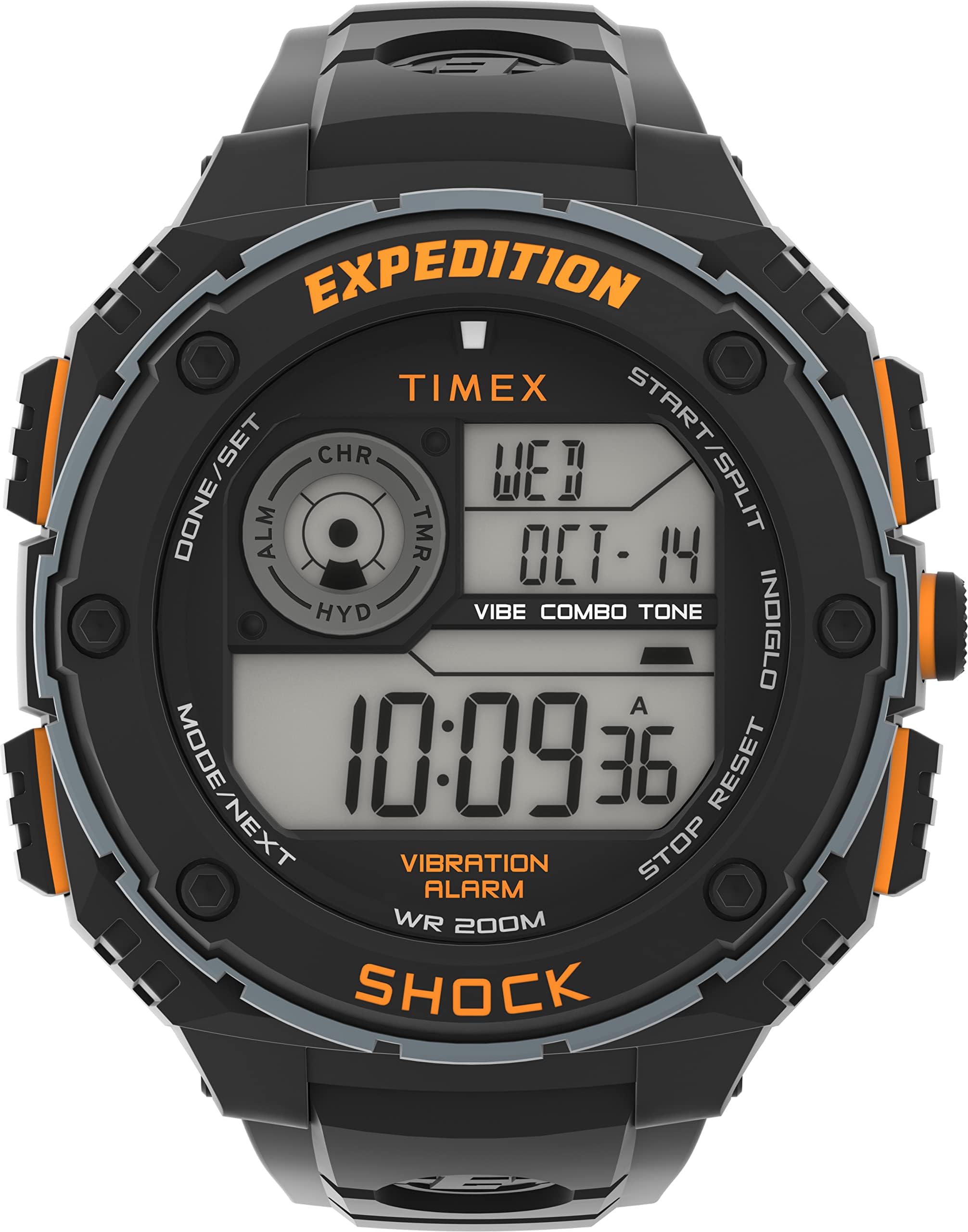 Expedition Vibe Shock Men's 50mm Resin Strap Watch TW4B24200