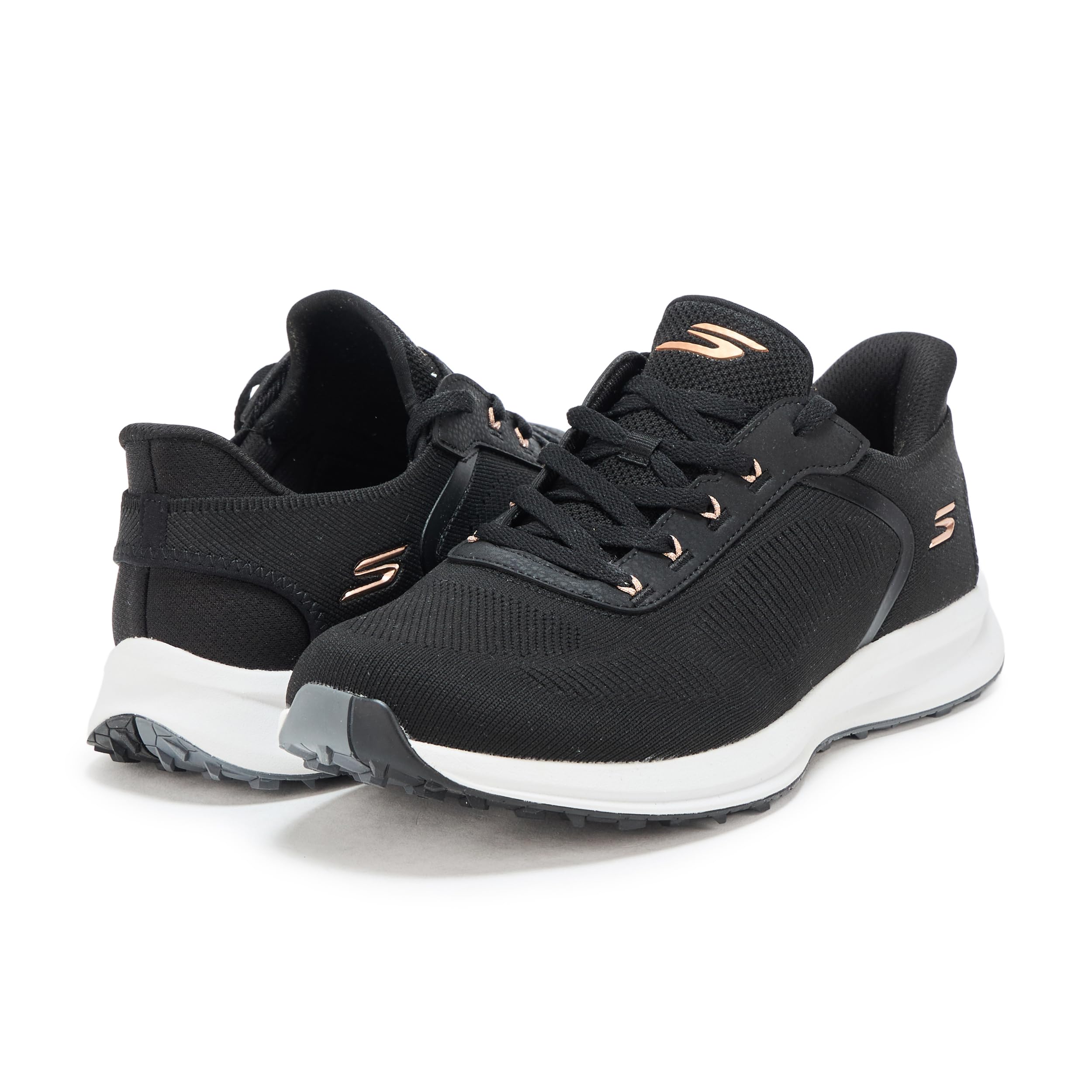 Skechers Zen Spikeless - Tenis de Golf Ligeros para Mujer, Negro, 7 Wide