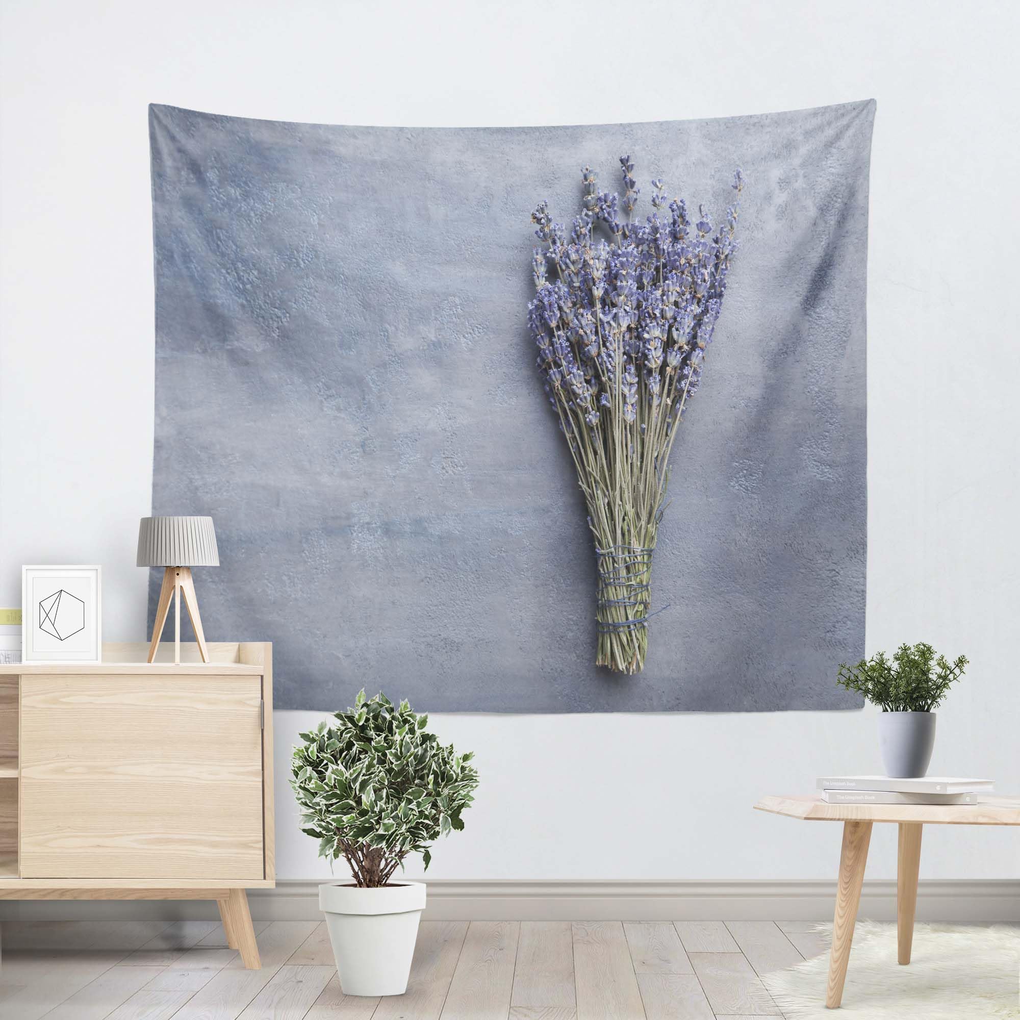 EHOMERY Tapestries Custom Psycodelic Tapestry Wall Hanging Lavender Wall Covering Linen Tapestry Vertical Aesthetic Living Room Bedroom Wall Hanging Decor 260x240cm