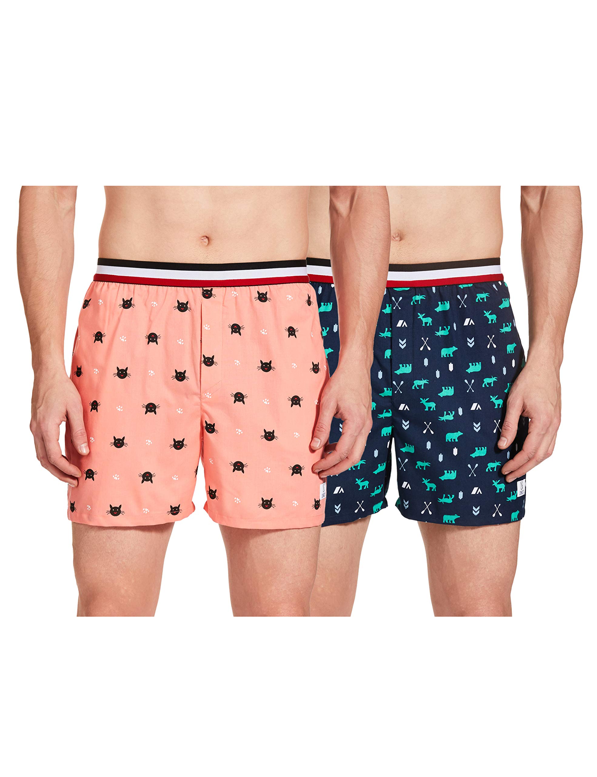 Longies Men Outer Elastic Boxers Pack of 2