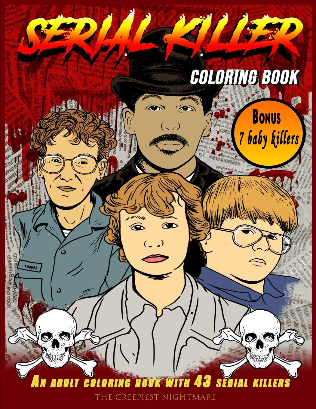 Buy Serial Killer Coloring Book: The Ultimate Coloring Book Showing 43 ...
