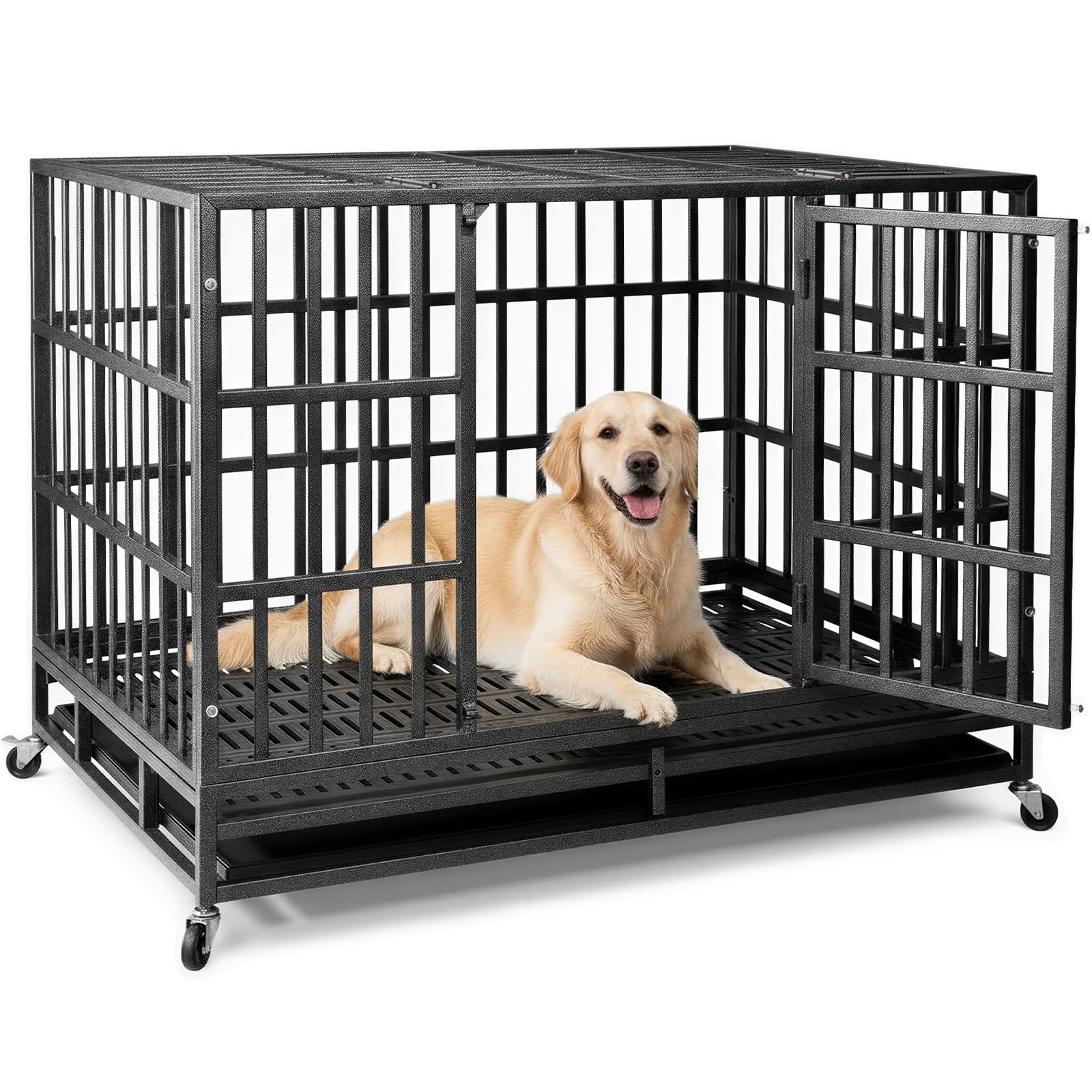 NUGRIART 48 Inch Heavy Duty Dog Crate