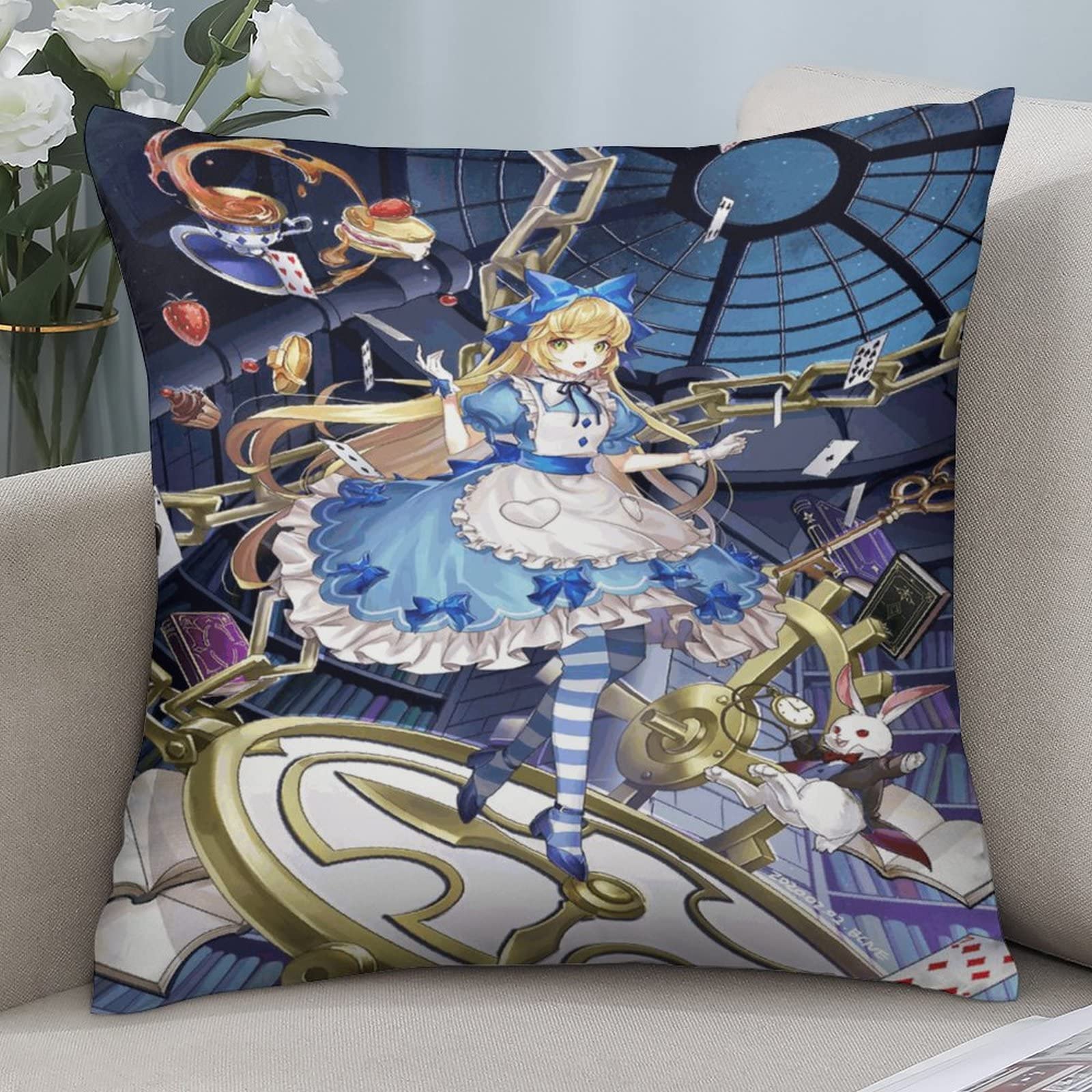 Amazon｜不思議の国のアリス 枕カバー 抱き枕 4点セット ピローケース