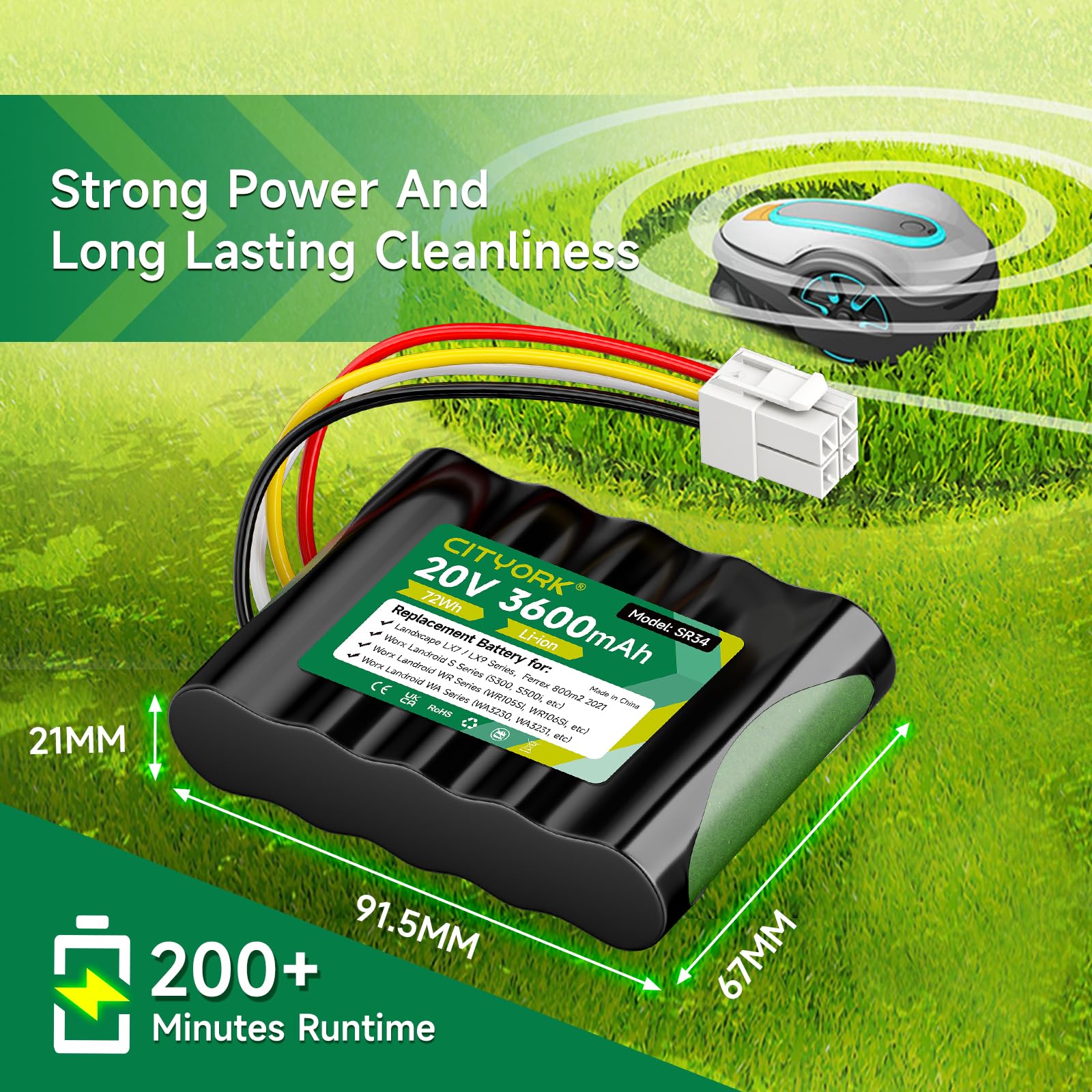 20V Akku Ersatz für Landxcape LX790i/LX790/LX792/LX795/LX796/LX797