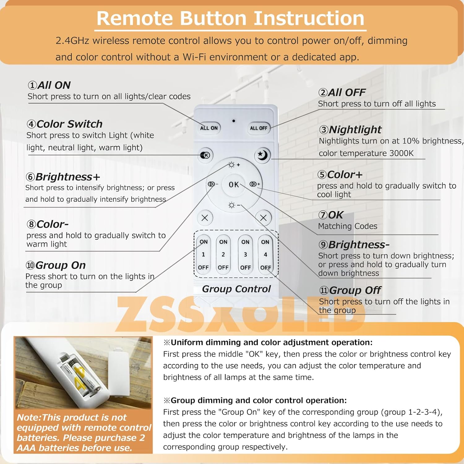 [Pack of 4 E12 LED Bulb 7W E12 Candelabra Base Equivalent 75W Halogen T3/T4 Bulbs, Stepless Dimming & Color Changing Bulbs with 2.4Ghz Remote Control 2700K~6500K for Chandelier Home Lighting