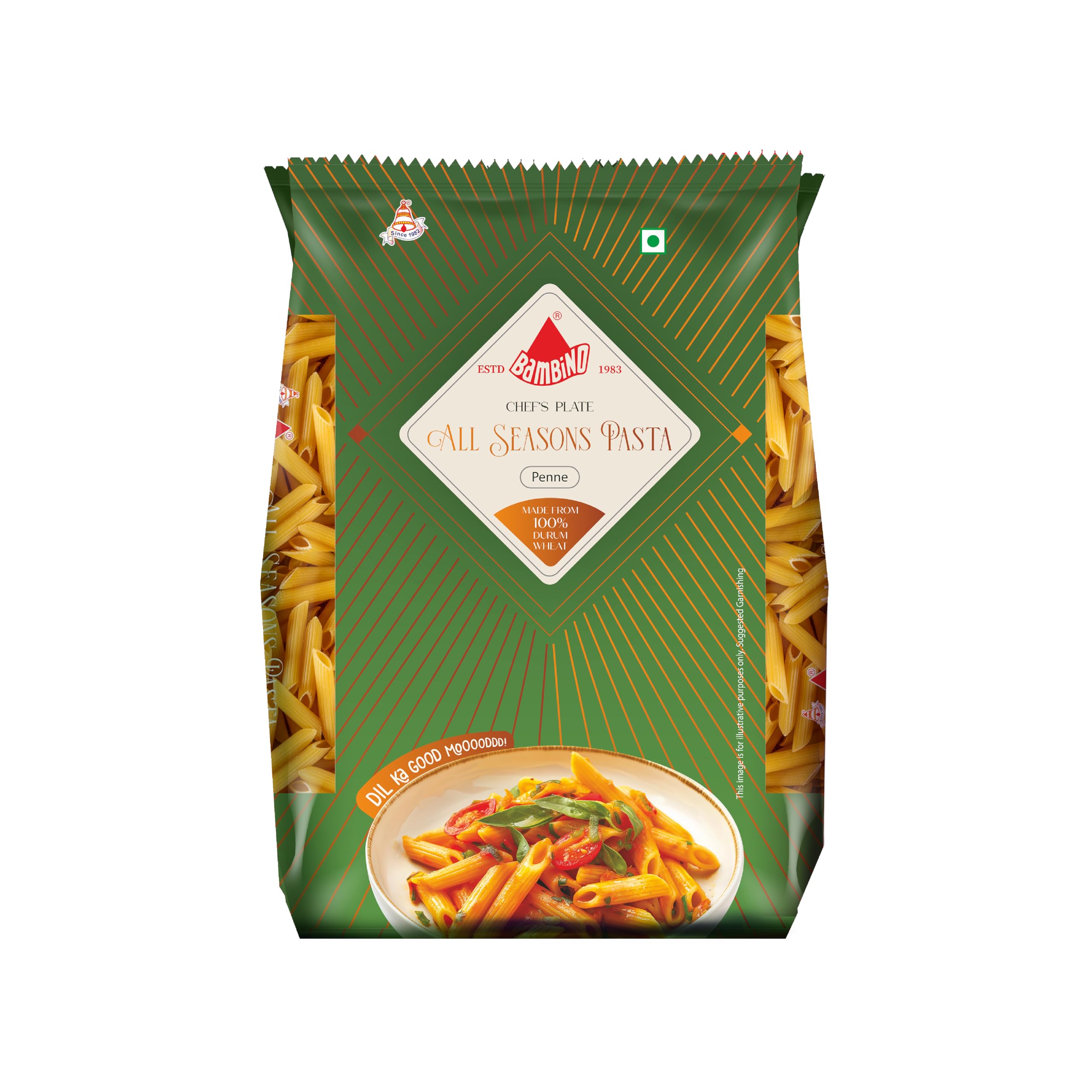 Bambino All Season Premium Durum Wheat Pasta - Penne 400gm