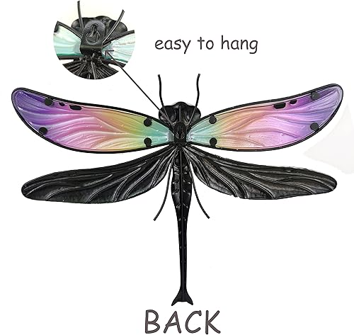 Vista 22 de JOYBee - Decoración artística de pared de vidrio fundido de metal con estrellas de mar Estrella de mar azul.,3 piezas de cangrejo,Caballito de mar