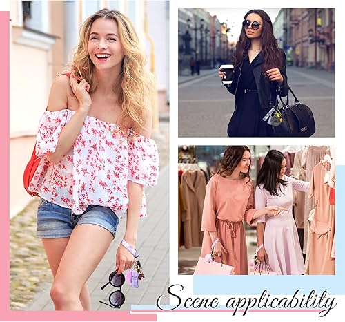 Miniatura 6 de Hicarer Juego de 30 bolsas para lápiz labial con diseño de mármol, incluye llavero y muñequera, bolsa de bálsamo labial estilo mármol y accesorio de