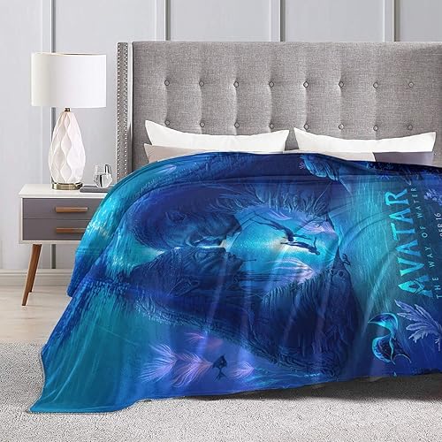 Miniatura 4 de Rijpex Manta de dibujos animados, bonita manta de felpa para aire acondicionado, cálida y cómoda, manta de franela para sofá cama, 60 x 50 pulgadas