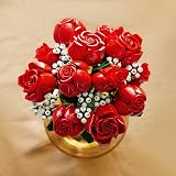 LEGO Botanicals Le Bouquet de Roses - Fleurs Artificielles - Set de Construction pour Adulte - Accessoires de Décoration pour Maison ou Bureau - Cadeau pour Femme ou Homme Passionné.e de Plantes 10328 - 6