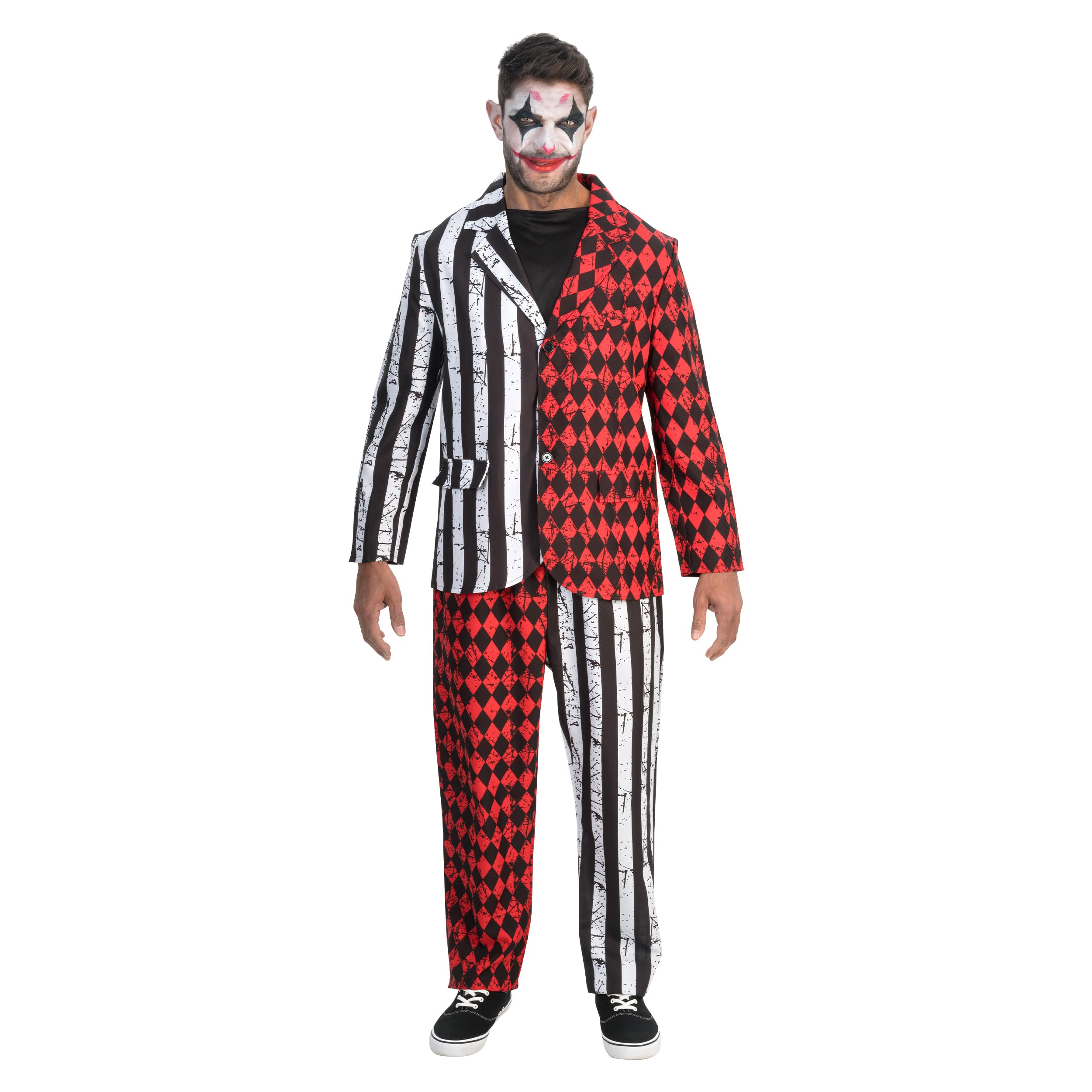 Chaks H4283M Kostüm Joker Costume, Multicoloured, M