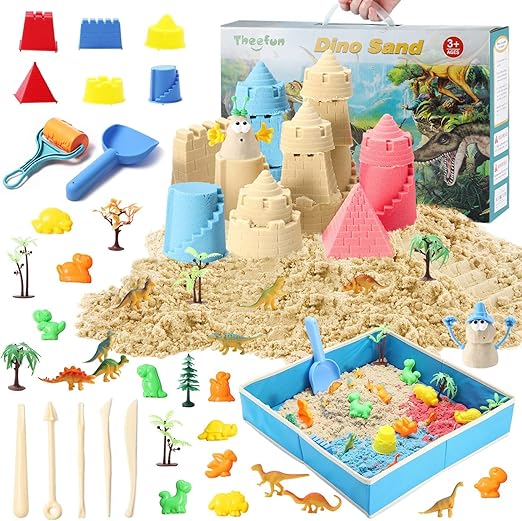 Magic Sand, Theefun 1362 g Space Sand Kit magisk sand med 3 färger