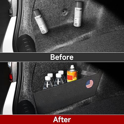 Miniatura 3 de 2 piezas de organizador de maletero trasero divisor lateral compatible con Honda Accord de 10 generación 2018 2019 2020 2021 2022 accesorios