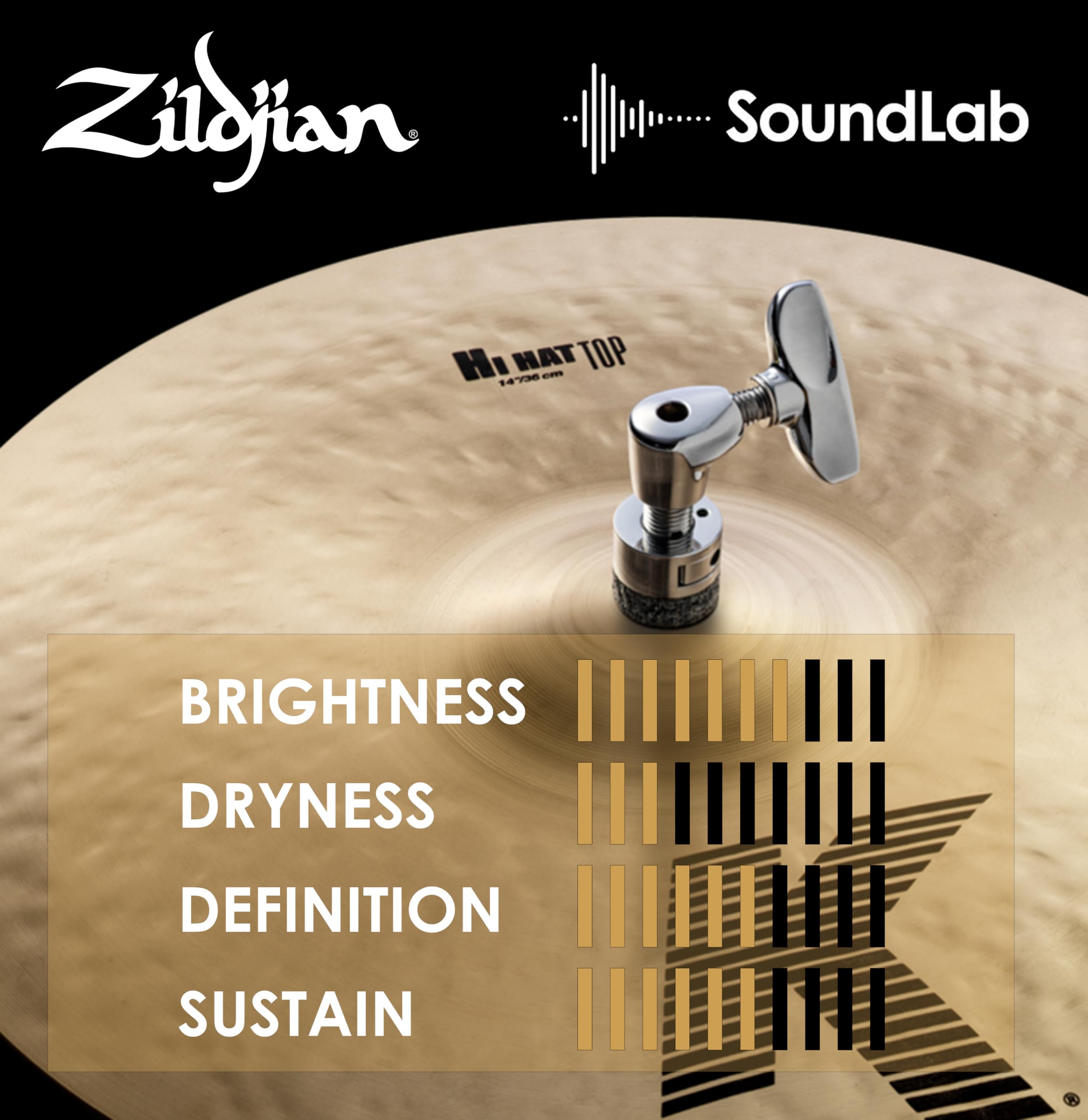 Zildjian K0823 K Hi-Hat Top 14"