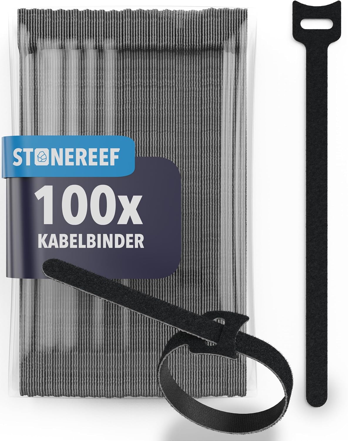 Velcro Cable Ties Pack of 100 150 x 12 mm Reusable Cable Organiser