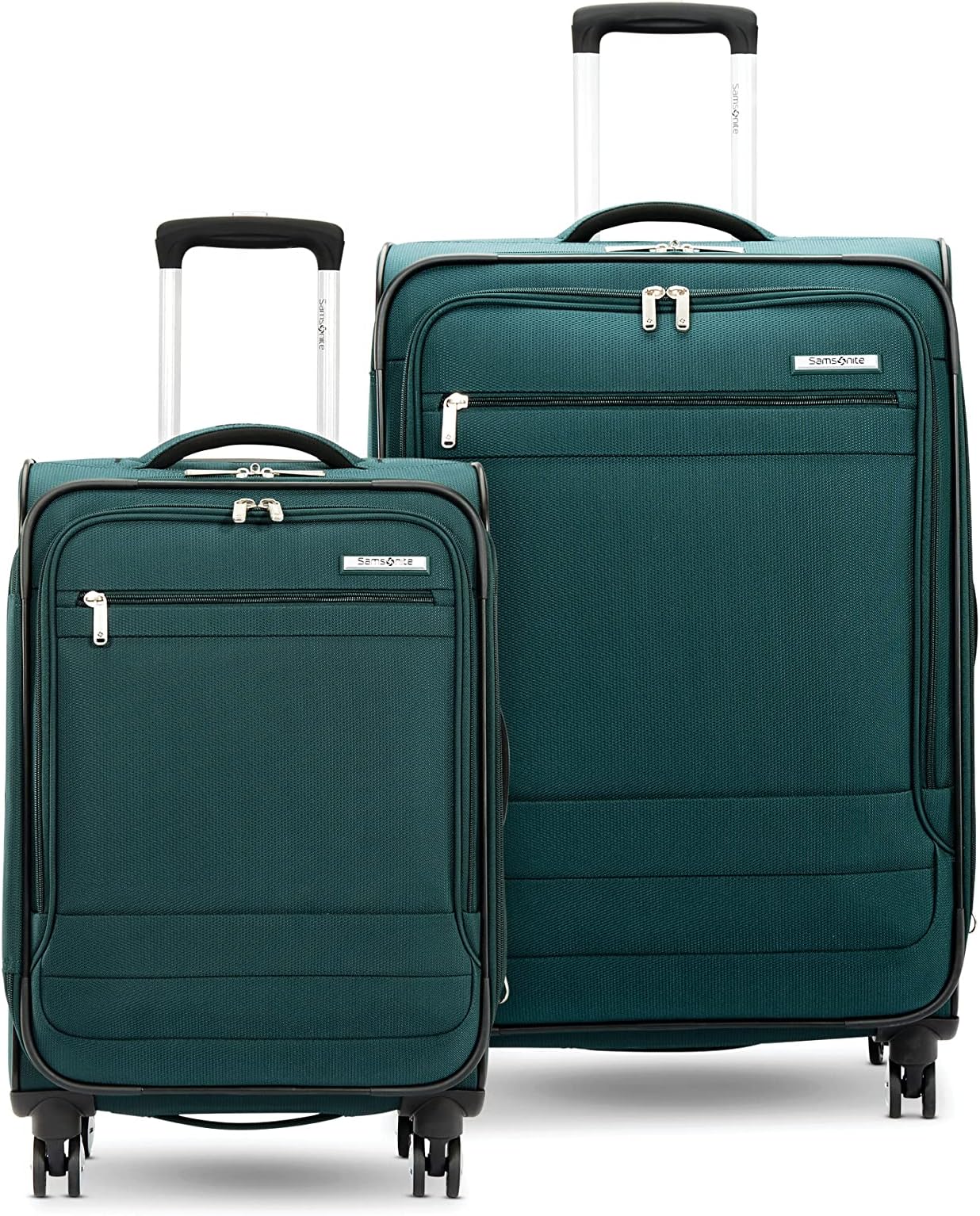 Samsonite Aspire DLX Softside Expandable Luggage with Spinners 2PC SET (Carry-on/Medium), Emerald, 2PC SET (Carry-on/Medium)