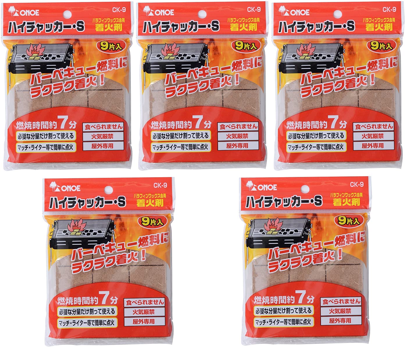 Amazon | 尾上製作所(ONOE) 着火剤 ハイチャッカー Sサイズ CK-9 5個