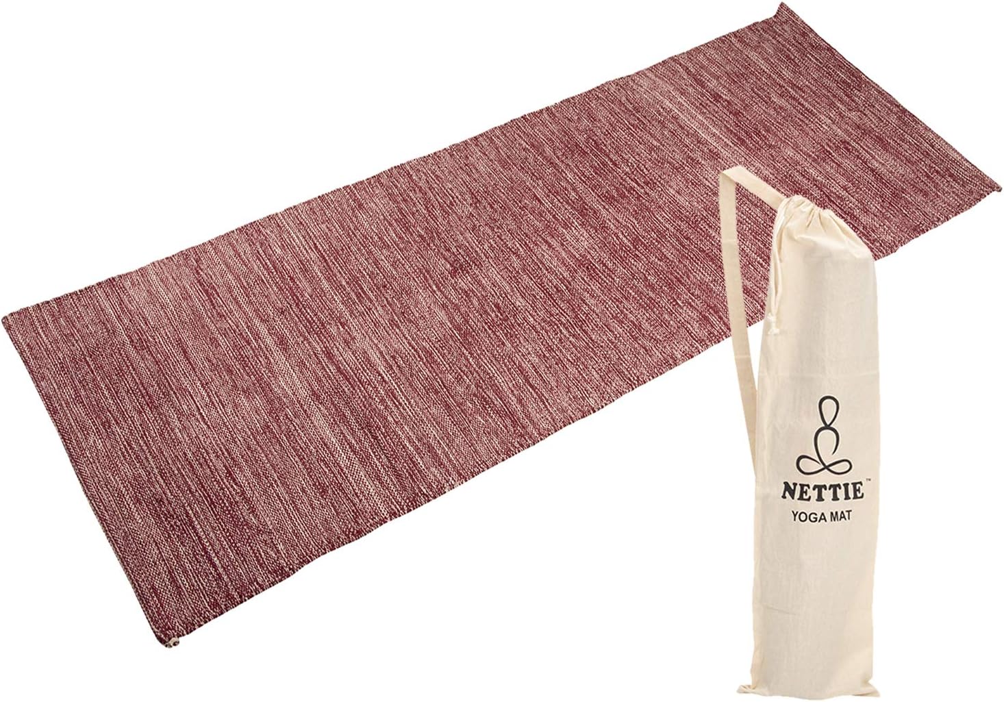 - Handloom Cotton Anti-Skid Yoga Mat - Regal Series
