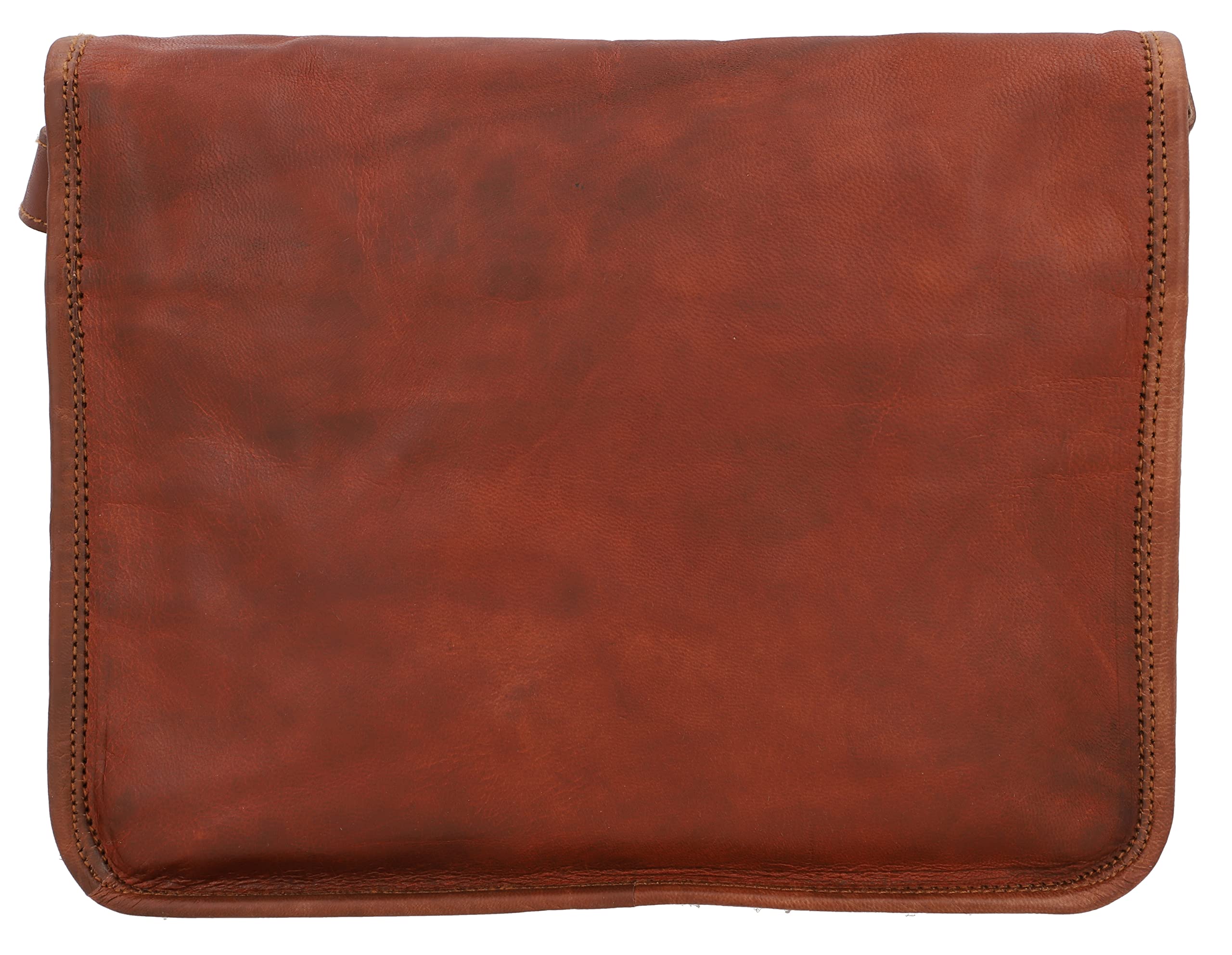 Gusti Umhängetasche Leder - Emilia 10" Damen und Herren Handytasche Handtasche Damen Braun Arbeitstasche Ledertasche Vintage