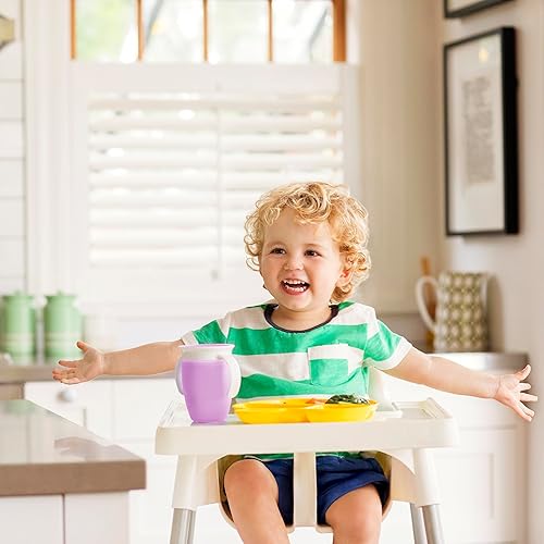 Miniatura 18 de Munchkin® Gentle™ Transition Sippy Trainer - Tazón de 4 onzas, paquete de 2, cuencos de succión azules y Stay Put™ para bebés y niños pequeños,