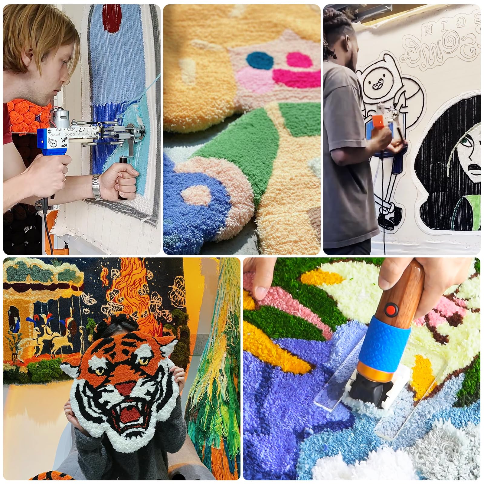 Amazon | タフティングガン スターターキット ブルー | Justuft