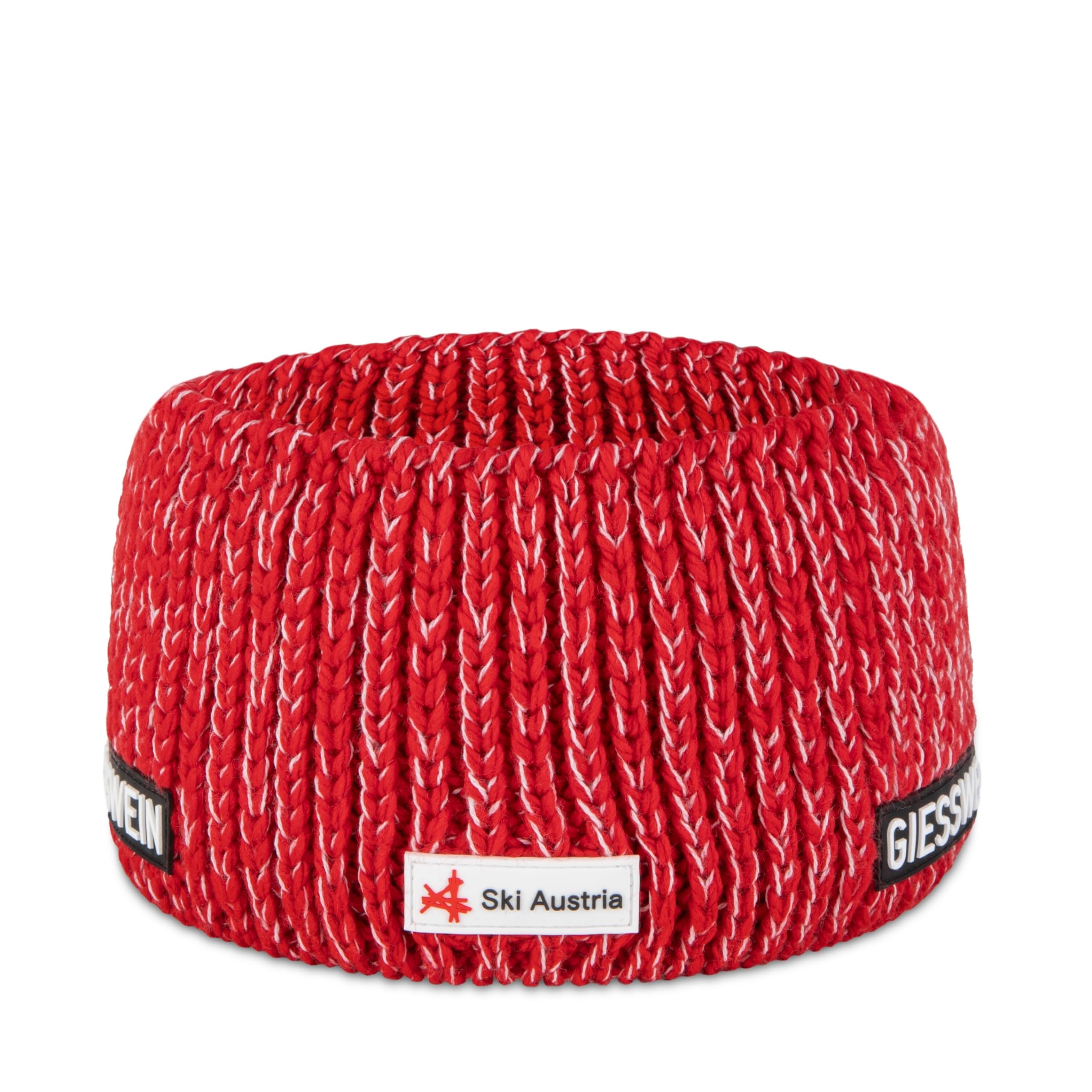 GIESSWEIN Ski Austria Headband Engelberg - Merino Stirnband Damen Winter gefüttert, Fleece Stirnband Herren aus Merinowolle grobmaschig, 11cm breites Haarband gefüttert, ÖSV Kopfband Unisex
