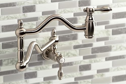 Miniatura 9 de Kingston Brass KS2107TAL Tudor - Llenador de ollas de latón cepillado