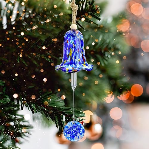 Campana de viento de cristal de 26 pulgadas, campanas de viento de vidrio soplado hechas a mano para exteriores, campanilla de viento conmemorativa disponible en Yaxa Guatemala