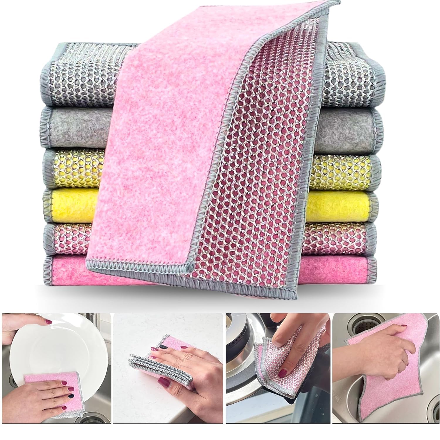 See full amazon price history chart for 9UP® Double Layer Dish Wash Cloth for Utensils | Multifunctional Cleaning Rags for Kitchen Accessories | Non Scratch Dishwashing Scrubber for Wet & Dry (Pack of 2Pcs) 9UP® Double Layer Dish Wash Cloth for Utensils | Multifunctional Cleaning Rags for Kitchen Accessories | Non Scratch Dishwashing Scrubber for Wet & Dry (Pack of 2Pcs) (B0DCVP8JPZ) Amazon Price History, Amazon Price Tracker