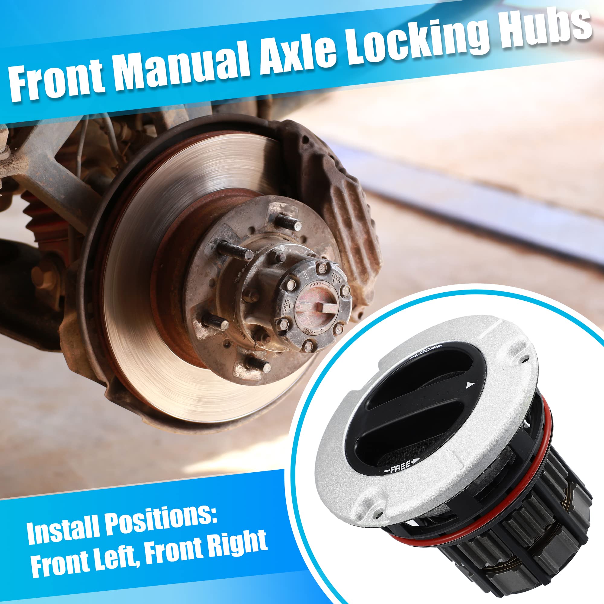 7L1Z3C247A Compatible X Autohaux 2Pcs Front 4X4 For Ford F150 4wd 2004 2016 For Ford Expedition 4wd 2003 2015 7l1z3c247a 4wd Hub Auto Locking Actuator 4WD Locking Hub Actuator