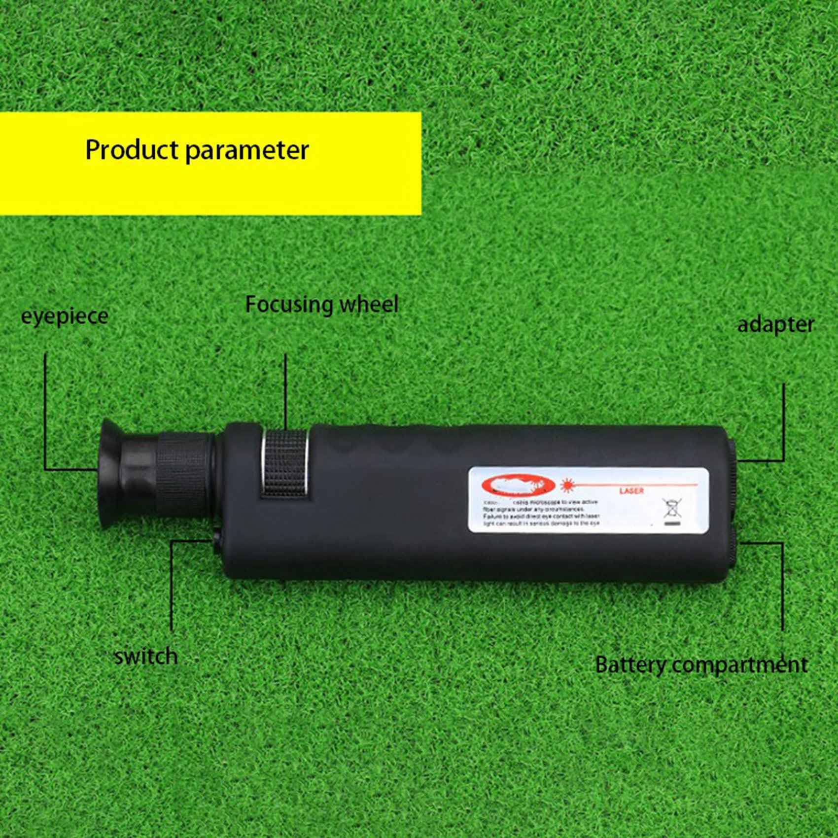 6X Microscopio De Inspección De Fibra Óptica Con Ampliación 400X Con Adaptador Universal SC FC LC E2000 Para La Limpieza De Fibras